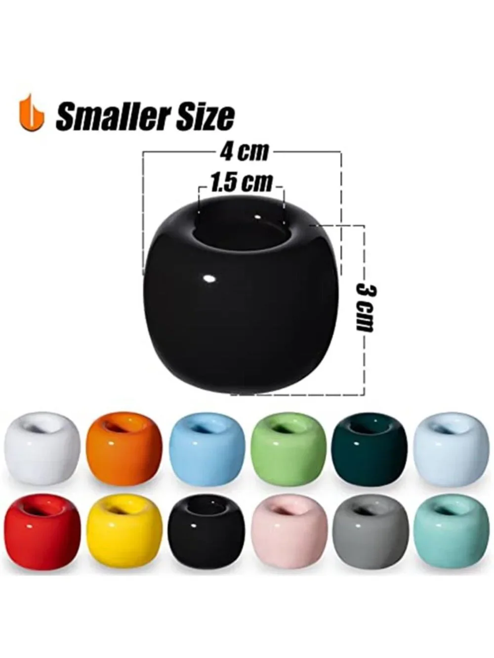 Ceramic Toothbrush Holder Set 2 Pack Bathroom Counter Organizer Minimalist Cup